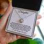 Daughter (Tree Roots Card() - Love Knot Necklace
