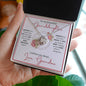Granddaughter (Floral Frame Card) - Love Knot Necklace