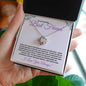 To My Amazing Best Friend / Bestie (Purple) - Love Knot Necklace