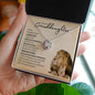 Granddaughter from Grandfather (Lion Card) - Love Knot Necklace