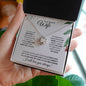 Wife - (Christmas Spruce Card) - Love Knot Necklace