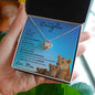 Daughter from Mom (New Lioness Card) - Love Knot Necklace