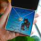 To My Beautiful Daughter from Mom or Dad (Wolf) - Love Knot Necklace