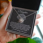 Daughter (Gray Tree Roots Card) - Love Knot Necklace