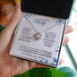 Wife (Snowflake Christmas Card) - Love Knot Necklace