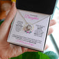 Daughter (Floral Ring Card) - Love Knot Necklace