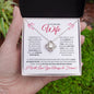 To My Beautiful Wife (Valentine Corner Hearts) - Love Knot Necklace