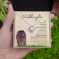 Granddaughter from Grandmother (Lioness Card) - Love Knot Necklace