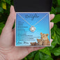 Daughter from Mom (New Lioness Card) - Love Knot Necklace