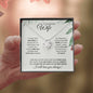 Wife - (Christmas Spruce Card) - Love Knot Necklace