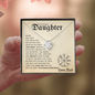 Daughter from Dad (Beige Viking Card) - Love Knot Necklace