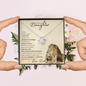 Precious Daughter from Dad (Beige Lion Card) - Love Knot Necklace