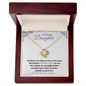 Nonbiological / Adopted Daughter (Purple Card) - Love Knot Necklace