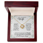 Wife (Speckled Berry Christmas Card) - Love Knot Necklace