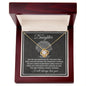 Daughter (Gray Tree Roots Card) - Love Knot Necklace