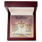 To My Amazing Granddaughter (Sunset Cross) - Love Knot Necklace