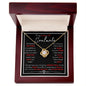 To My Smoking Hot Soulmate ( Red Hot Black Card) - Love Knot Necklace