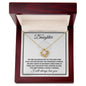 Daughter (Tree Roots Card() - Love Knot Necklace