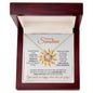 To My Sunshine (For nonbiological daughter) - Love Knot Necklace