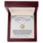 To My Amazing Best Friend / Bestie (Purple) - Love Knot Necklace