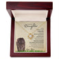 Daughter from Mom (Lioness Card) - Love Knot Necklace
