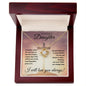 To My Amazing Daughter (Sunset Cross) -Love Knot Necklace