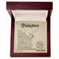 Daughter from Dad (Beige Viking Card) - Love Knot Necklace