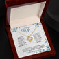 Wife (Snowflake Christmas Card) - Love Knot Necklace