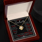To My Smoking Hot Soulmate ( Red Hot Black Card) - Love Knot Necklace