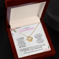 Granddaughter (Pink Card) - Love Knot Necklace