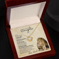 Badass Daughter From Dad (Lion Card) - Love Knot Necklace