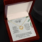 Wife - (Christmas Spruce Card) - Love Knot Necklace