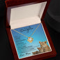Daughter from Mom (New Lioness Card) - Love Knot Necklace