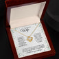 Wife (Speckled Berry Christmas Card) - Love Knot Necklace