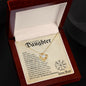 Daughter from Dad (Beige Viking Card) - Love Knot Necklace