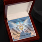 Granddaughter (Cross Card) - Love Knot Necklace