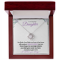 Nonbiological / Adopted Daughter (Purple Card) - Love Knot Necklace