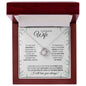 Wife (Speckled Berry Christmas Card) - Love Knot Necklace
