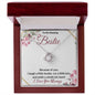 To My Amazing Bestie / Best Friend (Burgundy) - Love Knot Necklace