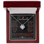 To My Smoking Hot Soulmate ( Red Hot Black Card) - Love Knot Necklace