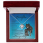 To My Beautiful Daughter from Mom or Dad (Wolf) - Love Knot Necklace