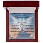 Granddaughter (Cross Card) - Love Knot Necklace