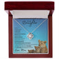 Daughter from Mom (New Lioness Card) - Love Knot Necklace