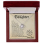 Daughter from Dad (Beige Viking Card) - Love Knot Necklace