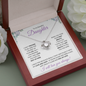 Daughter (Purple Card) - Love Knot Necklace