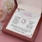 Daughter (Pink Card) - Love Knot Necklace