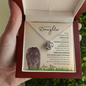 Daughter from Mom (Lioness Card) - Love Knot Necklace