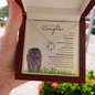 Daughter from Mom (Lioness Card) - Love Knot Necklace