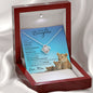 Daughter from Mom (New Lioness Card) - Love Knot Necklace