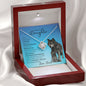 To My beautiful Daughter (Wolf Theme) - Love Knot Necklace